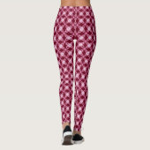 Middeleeuwse moderne atoomprinter - Bourgogne Leggings (Achterkant)