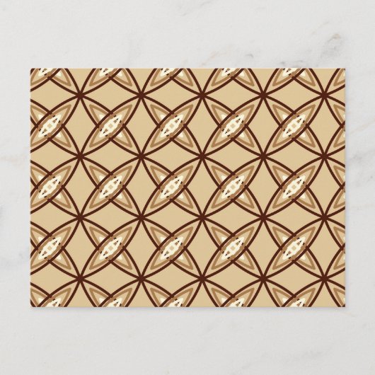 Middeleeuwse moderne atoomprinter - Camel Tan Briefkaart (Voorkant)