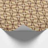 Middeleeuwse moderne atoomprinter - Camel Tan Cadeaupapier (Hoek)
