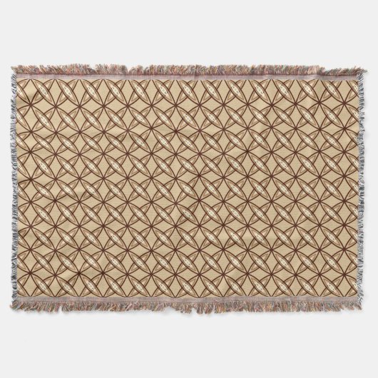Middeleeuwse moderne atoomprinter - Camel Tan Deken (Voorkant)