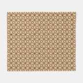 Middeleeuwse moderne atoomprinter - Camel Tan Fleece Deken (Voorkant (Horizontaal))
