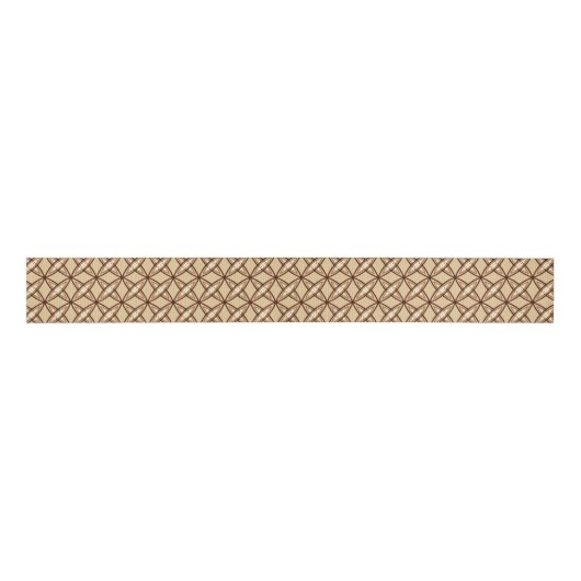 Middeleeuwse moderne atoomprinter - Camel Tan Grosgrain Lint (Voorkant)
