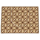 Middeleeuwse moderne atoomprinter - Camel Tan Large Cadeautasje (Voorkant)