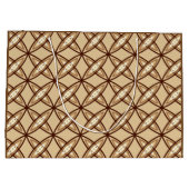 Middeleeuwse moderne atoomprinter - Camel Tan Large Cadeautasje (Achterkant)
