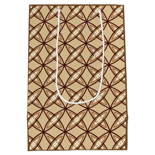 Middeleeuwse moderne atoomprinter - Camel Tan Medium Cadeauzakje (Achterkant)