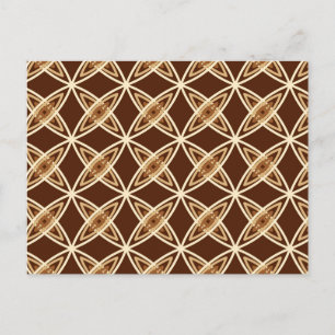Middeleeuwse moderne atoomprinter - Chocolate Brow Briefkaart