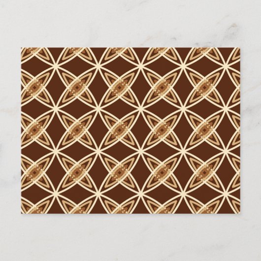 Middeleeuwse moderne atoomprinter - Chocolate Brow Briefkaart (Voorkant)