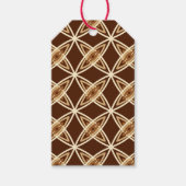 Middeleeuwse moderne atoomprinter - Chocolate Brow Cadeaulabel (Voorkant)