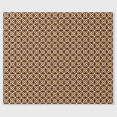 Middeleeuwse moderne atoomprinter - Chocolate Brow Cadeaupapier (Vlak)