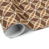 Middeleeuwse moderne atoomprinter - Chocolate Brow Cadeaupapier (Rol Hoek)