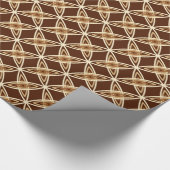 Middeleeuwse moderne atoomprinter - Chocolate Brow Cadeaupapier (Hoek)