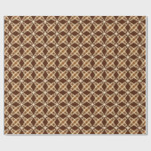 Middeleeuwse moderne atoomprinter - Chocolate Brow Cadeaupapier (Vlak)