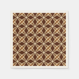 Middeleeuwse moderne atoomprinter - Chocolate Brow Servet