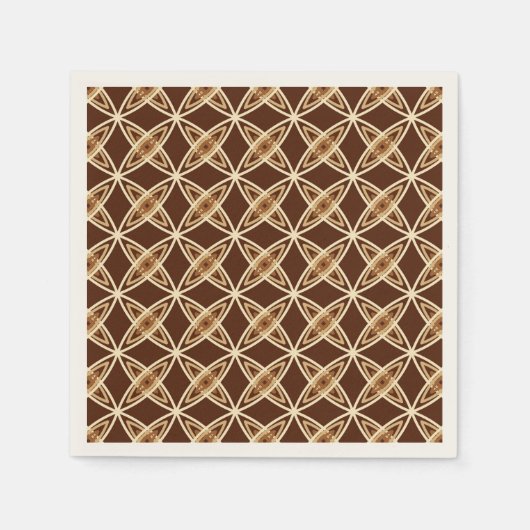 Middeleeuwse moderne atoomprinter - Chocolate Brow Servet (Voorkant)