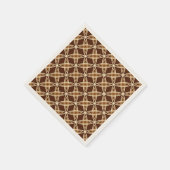 Middeleeuwse moderne atoomprinter - Chocolate Brow Servet (Hoek)
