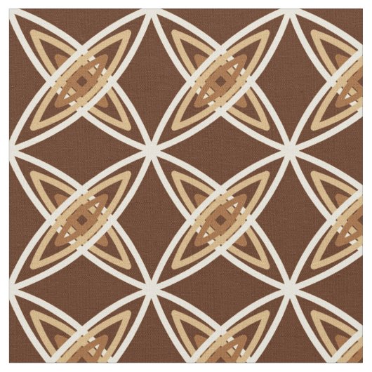 Middeleeuwse moderne atoomprinter - Chocolate Brow Stof (Close Up)