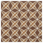 Middeleeuwse moderne atoomprinter - Chocolate Brow Stof (Swatch)