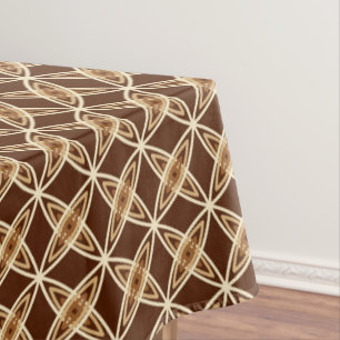 Middeleeuwse moderne atoomprinter - Chocolate Brow Tafelkleed
