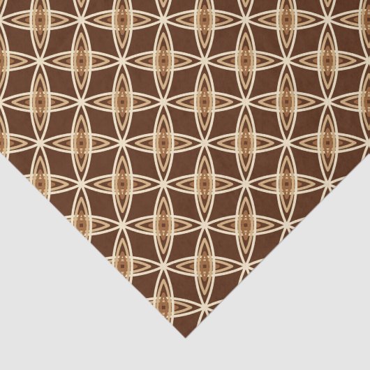 Middeleeuwse moderne atoomprinter - Chocolate Brow Tissuepapier (Detail)