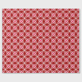 Middeleeuwse moderne atoomprinter - donkerrood cadeaupapier (Vlak)