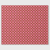 Middeleeuwse moderne atoomprinter - donkerrood cadeaupapier (Vlak)