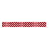 Middeleeuwse moderne atoomprinter - donkerrood grosgrain lint (Voorkant)