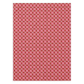 Middeleeuwse moderne atoomprinter - donkerrood tafelkleed (Voorkant)