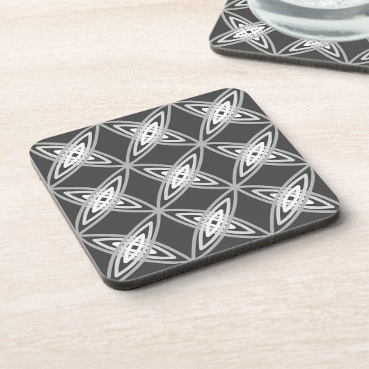 Middeleeuwse moderne atoomprinter - Koolsteengrijs Drankjes Onderzetter (Linkerzijde)