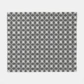 Middeleeuwse moderne atoomprinter - Koolsteengrijs Fleece Deken (Voorkant (Horizontaal))