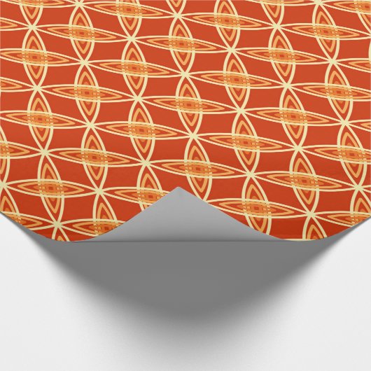 Middeleeuwse moderne atoomprinter - Mandarijns Sin Cadeaupapier (Hoek)