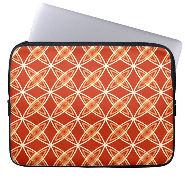 Middeleeuwse moderne atoomprinter - Mandarijns Sin Laptop Sleeve (Voorkant)