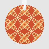 Middeleeuwse moderne atoomprinter - Mandarijns Sin Ornament (achterkant)