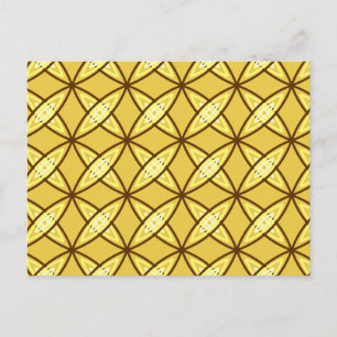 Middeleeuwse moderne atoomprinter - Mustard Gold Briefkaart