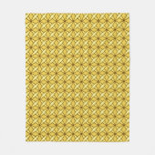Middeleeuwse moderne atoomprinter - Mustard Gold Fleece Deken (Voorkant)