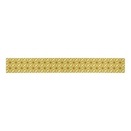 Middeleeuwse moderne atoomprinter - Mustard Gold Grosgrain Lint (Voorkant)