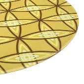 Middeleeuwse moderne atoomprinter - Mustard Gold Snijplank (Hoek)