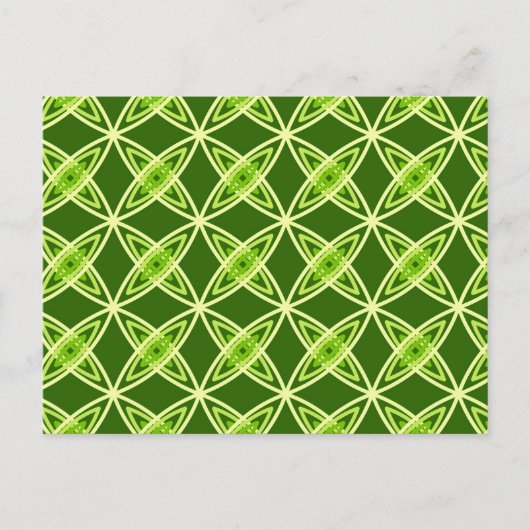 Middeleeuwse moderne atoomprinter - Olijfgroen Briefkaart (Voorkant)