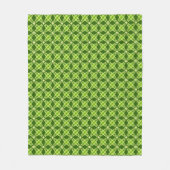 Middeleeuwse moderne atoomprinter - Olijfgroen Fleece Deken (Voorkant)