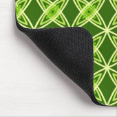 Middeleeuwse moderne atoomprinter - Olijfgroen Muismat (Hoek)