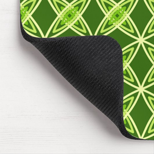 Middeleeuwse moderne atoomprinter - Olijfgroen Muismat (Hoek)