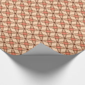 Middeleeuwse moderne atoomprinter - Pastel Peach Cadeaupapier (Hoek)