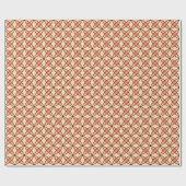 Middeleeuwse moderne atoomprinter - Pastel Peach Cadeaupapier (Vlak)