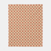 Middeleeuwse moderne atoomprinter - Pastel Peach Fleece Deken (Voorkant)
