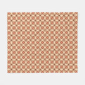 Middeleeuwse moderne atoomprinter - Pastel Peach Fleece Deken (Voorkant (Horizontaal))