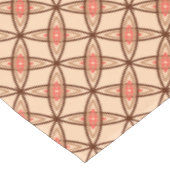 Middeleeuwse moderne atoomprinter - Pastel Peach Tafelkleed (Gekanteld)