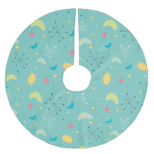 Middeleeuwse moderne atoomstartbarst kerstboom rok