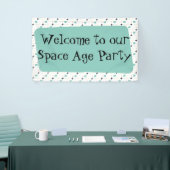 Middeleeuwse moderne atoomsterbanner spandoek (Beurs)