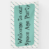 Middeleeuwse moderne atoomsterbanner spandoek (Verticaal)