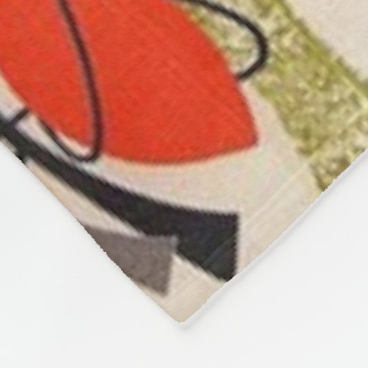 Middeleeuwse moderne atoomstructuurbundel fleece deken (Hoek)