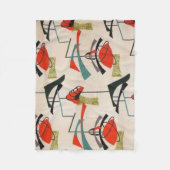 Middeleeuwse moderne atoomstructuurbundel fleece deken (Voorkant)